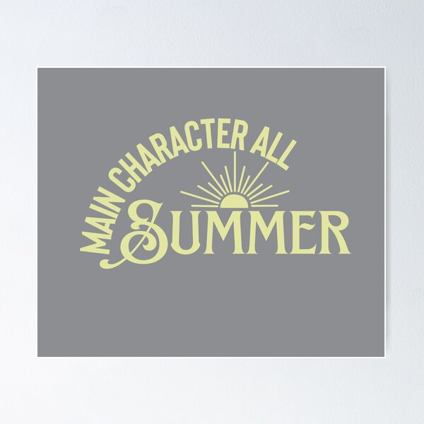 Item preview, Main Character Energy Summer - Retro Aesthetic Sun Typography designed and sold by KaBaRen.