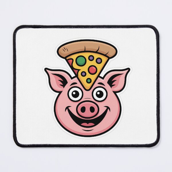 Item preview, Pig in Pizza Hat designed and sold by NiftyWrx.