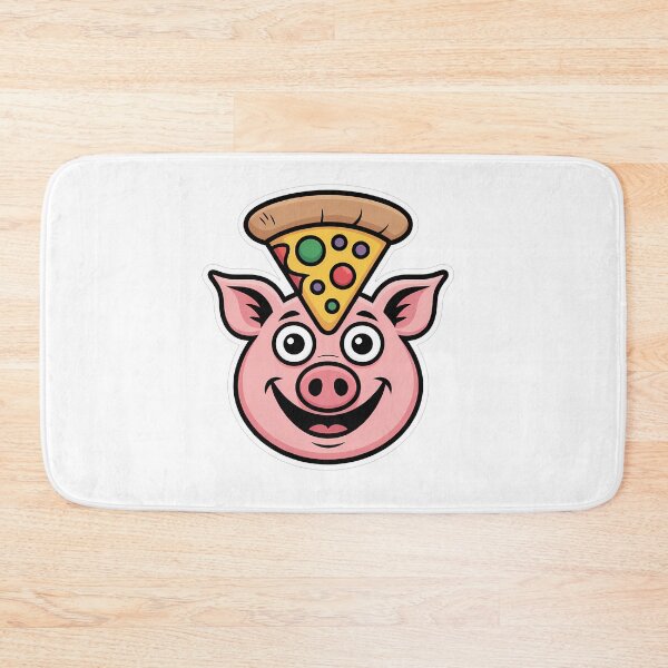 Item preview, Pig in Pizza Hat designed and sold by NiftyWrx.