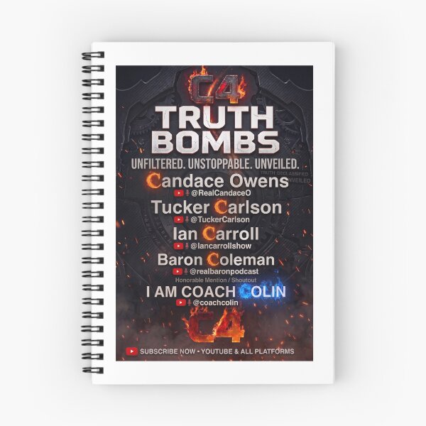 Item preview, C4 Truth Bombs - Unfiltered & Unstoppable Media Fan Art designed and sold by AmericaReacts.