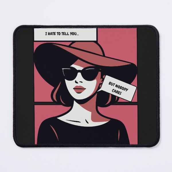 Item preview, I Hate To Tell You But Nobody Cares Retro Quote Design designed and sold by PrintandJoy.