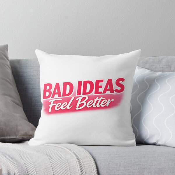 Item preview, Bad Ideas Feel Better Pink Retro Quote Aesthetic designed and sold by PMDesignStudio.