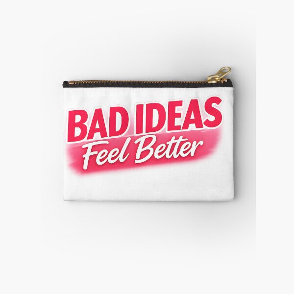 Item preview, Bad Ideas Feel Better Pink Retro Quote Aesthetic designed and sold by PMDesignStudio.