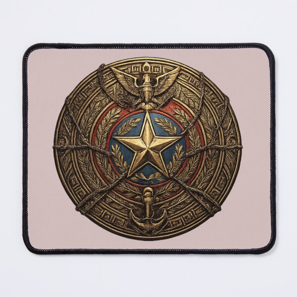 Item preview, Vintage Nautical Star Emblem | Antique Military Shield Transparent PNG designed and sold by arifali786.
