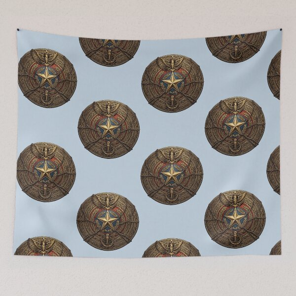 Item preview, Vintage Nautical Star Emblem | Antique Military Shield Transparent PNG designed and sold by arifali786.