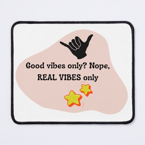 Item preview, Real Vibes Only | Authentic Energy Quote Aesthetic Design designed and sold by Pandey14.