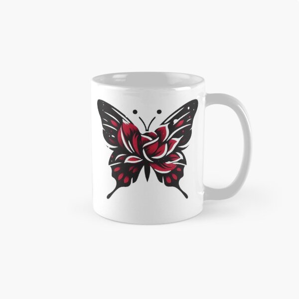 Item preview,  Dark Red and Black Butterfly Gothic Feminine Butterfly Art Print designed and sold by Mr-MC-kitty.