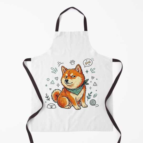 Item preview, Sassy Shiba Inu Dog Illustration | Cute Smug Dog Cartoon | Funny Pet Aesthetic Design designed and sold by SoftPawsAtelier.
