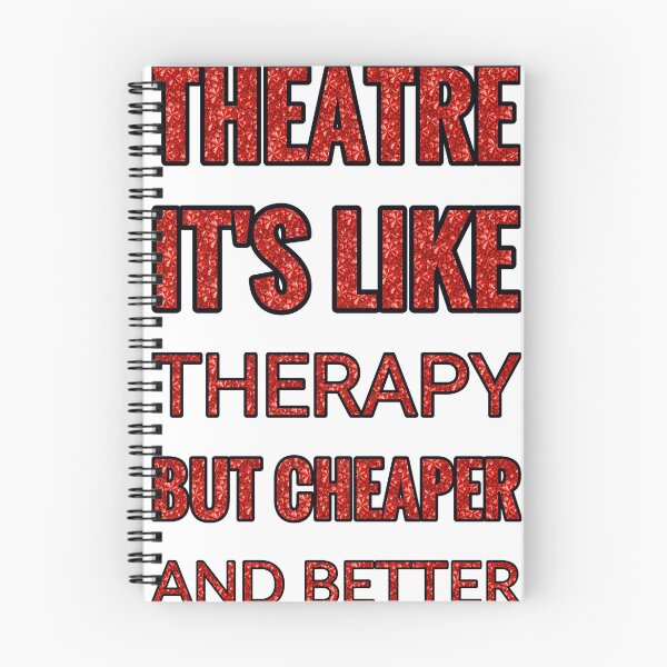 Item preview, Theatre It'S Like Therapy But Cheaper And Better Red Rhinestone designed and sold by TheIconSmith.