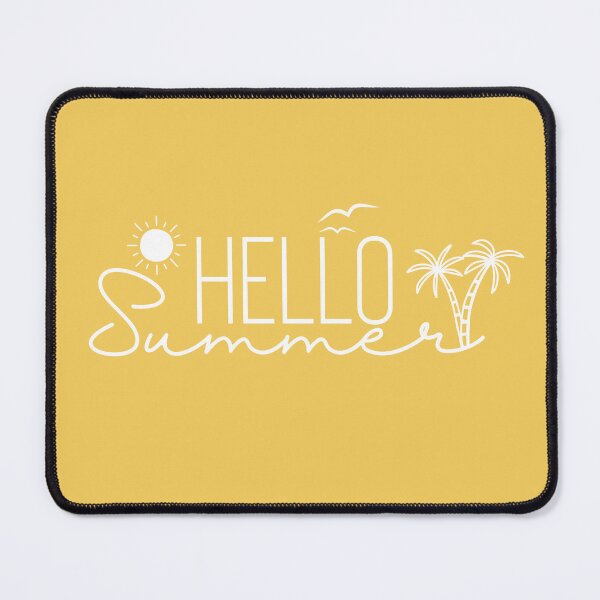 Item preview, Hello Summer Tropical Beach Scene - Modern Line Art Palms designed and sold by KaBaRen.