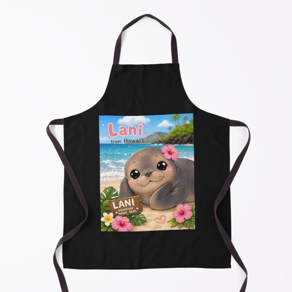 Item preview, Lani the Hawaiian Monk Seal – Kawaii Hawaii Ocean Animal Design designed and sold by 808void.