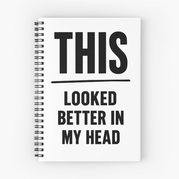 Item preview, This Looked Better In My Head – Creative Process Humor, Designer Relatable Sticker designed and sold by WhiteRabitDesigns.