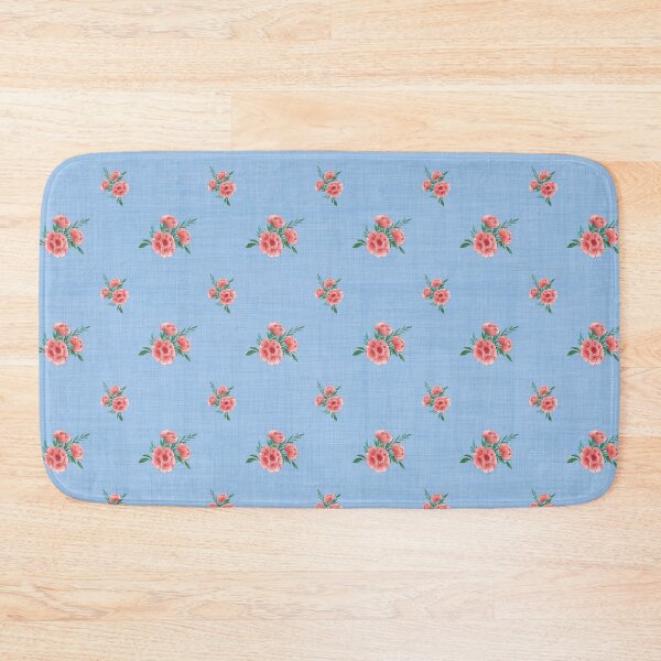 Item preview,  Charming rose pattern with light blue background designed and sold by studiodrchicken.