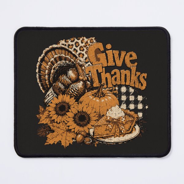 Item preview, Give Thanks Vintage Turkey Autumn Harvest designed and sold by AwesomeBeyondLimits.
