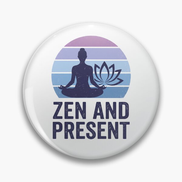 Item preview, Camiseta de yoga retro Zen and Present designed and sold by Epic Wear Store.