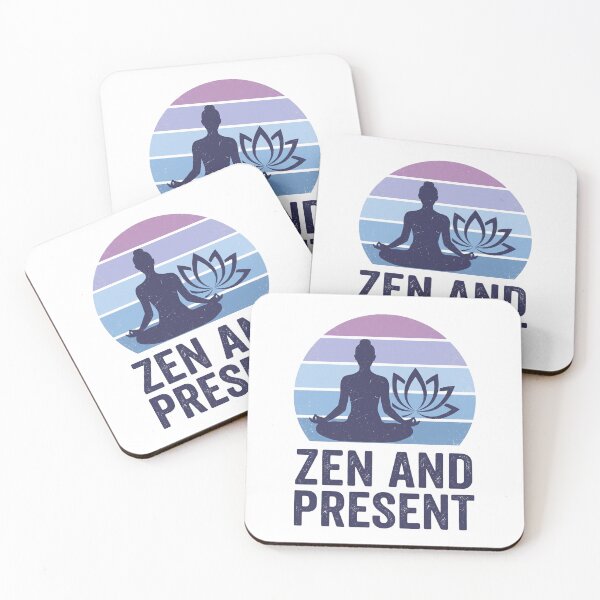 Item preview, Camiseta de yoga retro Zen and Present designed and sold by Epic Wear Store.