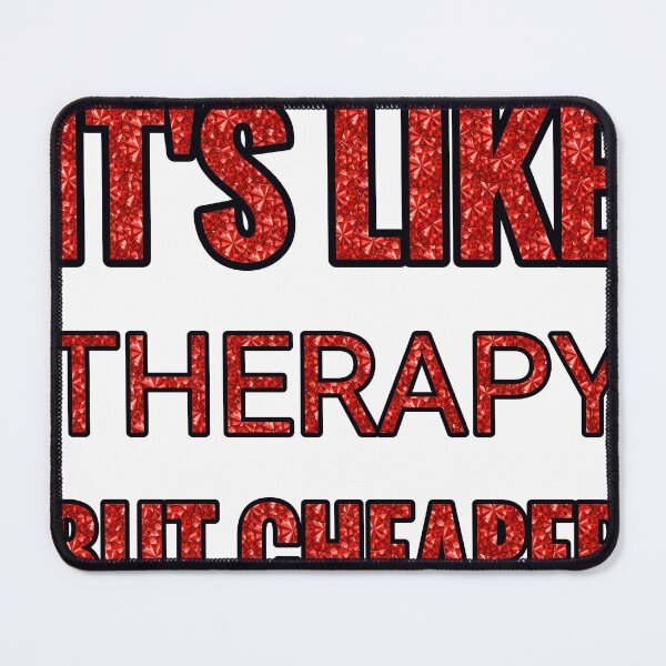 Item preview, Group Camping It'S Like Therapy But Cheaper And Better Red Rhinestone designed and sold by TheIconSmith.