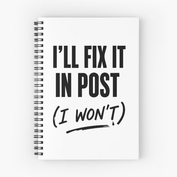 Item preview, I’ll Fix It In Post (I Won’t) – Creative Humor Sticker, Designer & Editor Joke designed and sold by WhiteRabitDesigns.