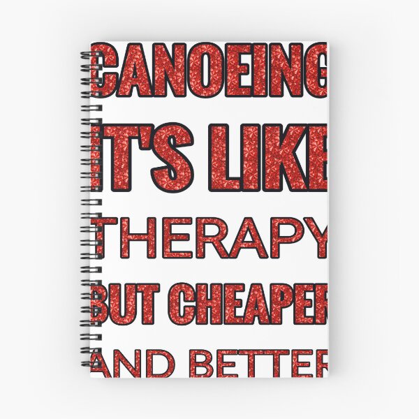 Item preview, Canoeing It'S Like Therapy But Cheaper And Better Red Rhinestone designed and sold by TheIconSmith.