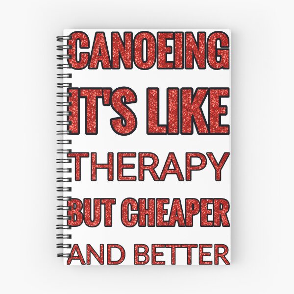 Item preview, Canoeing It'S Like Therapy But Cheaper And Better Red Rhinestone designed and sold by TheIconSmith.