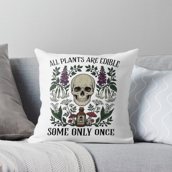 Item preview, All Plants Are Edible Gothic Botanical Poison Garden designed and sold by FreshVibe Prints.