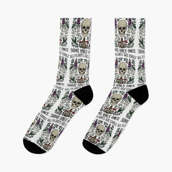 Item preview, All Plants Are Edible Gothic Botanical Poison Garden designed and sold by FreshVibe Prints.