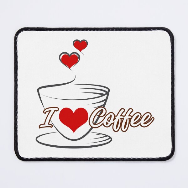 Item preview, Hearts with "I love coffee" designed and sold by Coffee & Designs.