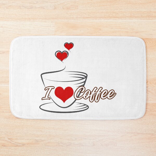 Item preview, Hearts with "I love coffee" designed and sold by Coffee & Designs.