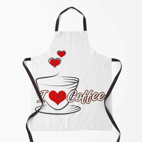 Item preview, Hearts with "I love coffee" designed and sold by Coffee & Designs.