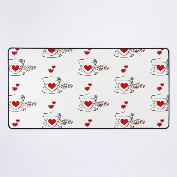 Item preview, Hearts with "I love coffee" designed and sold by Lorens Designs.