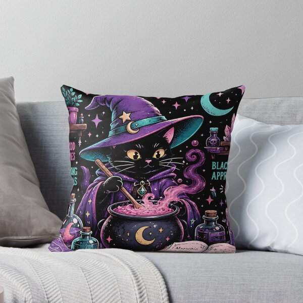 Item preview, Pastel Goth Witchy Cat Brewing Destiny   designed and sold by Jaideep Walia.