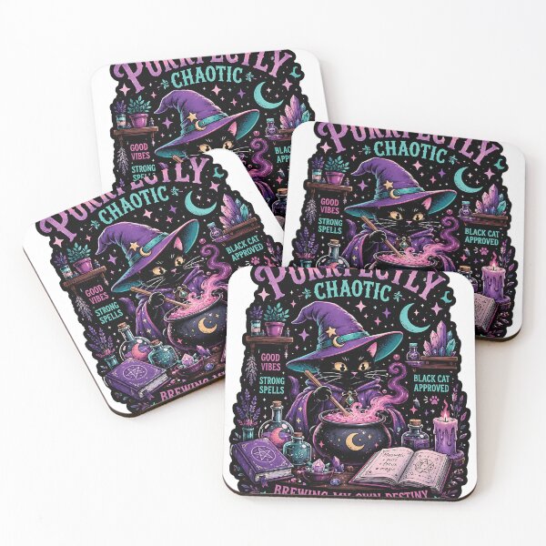 Item preview, Pastel Goth Witchy Cat Brewing Destiny   designed and sold by Jaideep Walia.