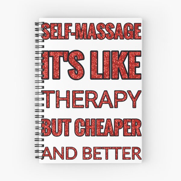 Item preview, Self Massage It'S Like Therapy But Cheaper And Better Red Rhinestone designed and sold by TheIconSmith.