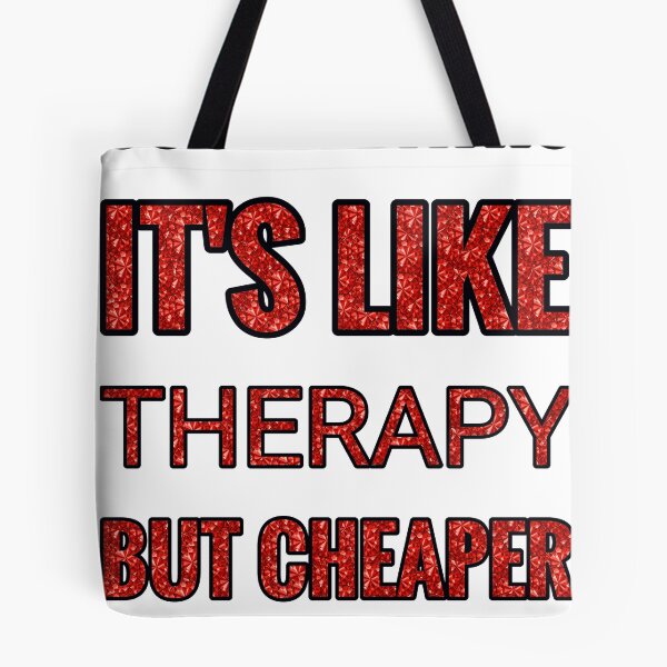 Item preview, Sound Baths It'S Like Therapy But Cheaper And Better Red Rhinestone designed and sold by TheIconSmith.