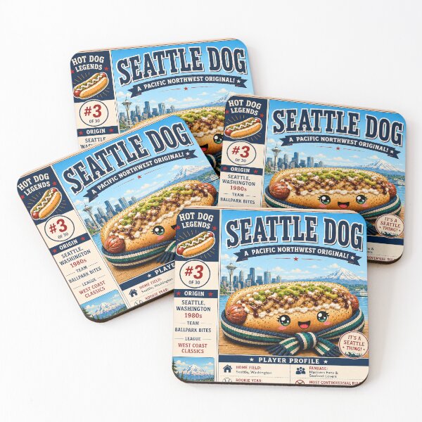 Item preview, Hotdog Heroes Seattle Dog designed and sold by 1mooreroy.