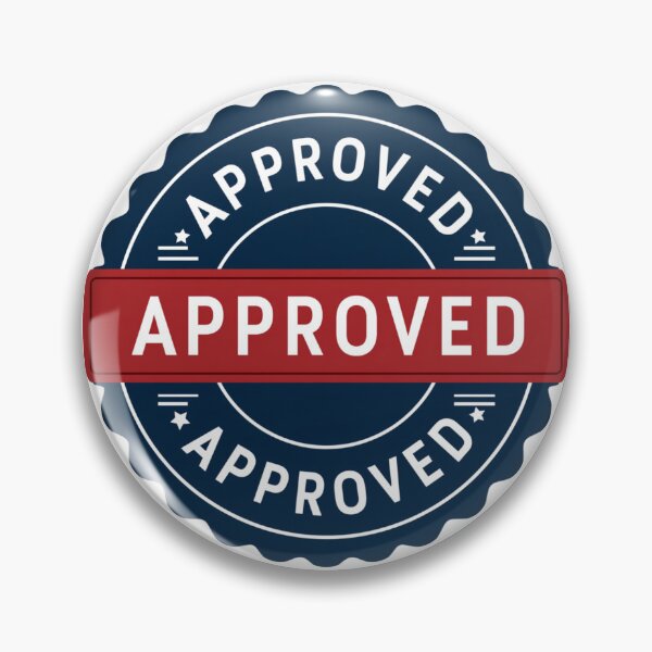 Item preview, Approved Stamp designed and sold by StudioRedKoala.