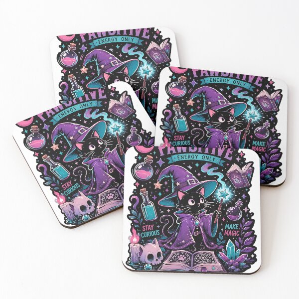 Item preview, Meowgic Purrfectly Chaotic Witch Cat   designed and sold by Jaideep Walia.