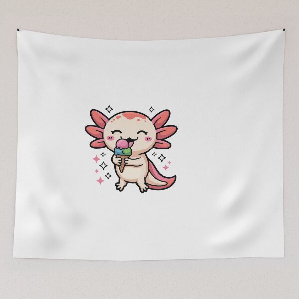 Item preview, Axolotl Enjoying Ice Cream designed and sold by jkrphoto.