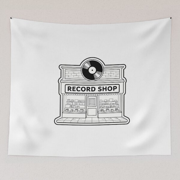Item preview, Record Shop Vinyl Store Niche designed and sold by NiftyWrx.