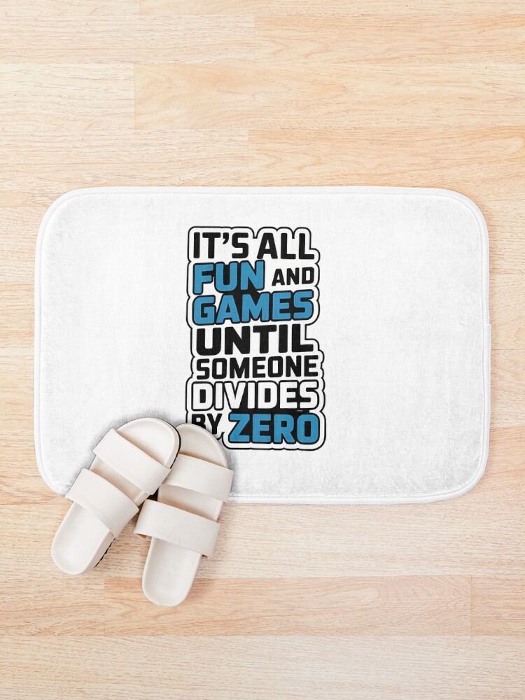 Thumbnail 1 of 6, Bath Mat, Math Humor Text Design designed and sold by NiftyWrx.