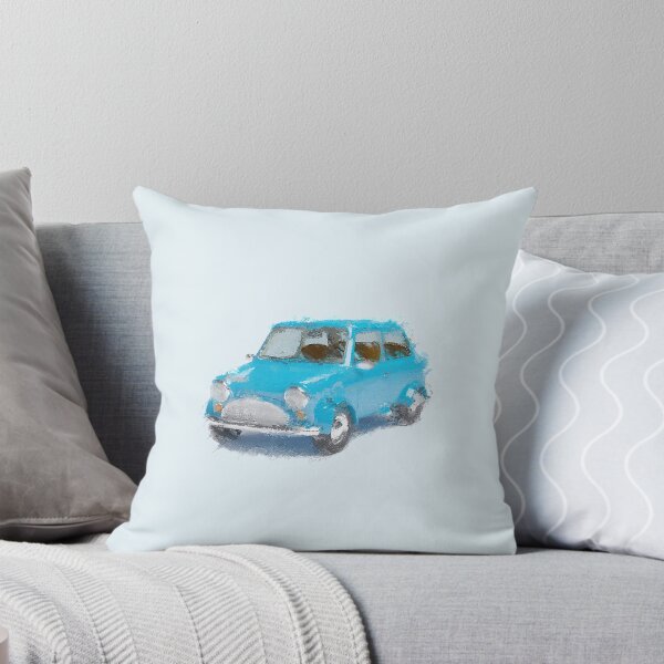 Item preview, Nostalgic European Vibe Blue Car designed and sold by WhiteBreeze.
