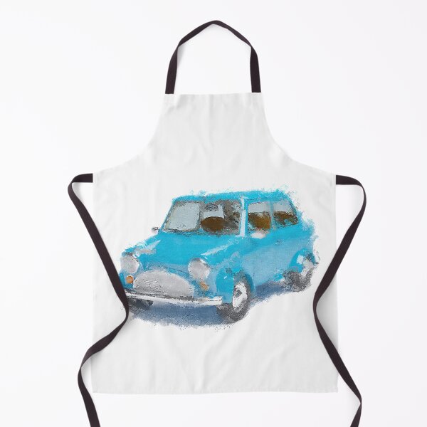 Item preview, Nostalgic European Vibe Blue Car designed and sold by WhiteBreeze.