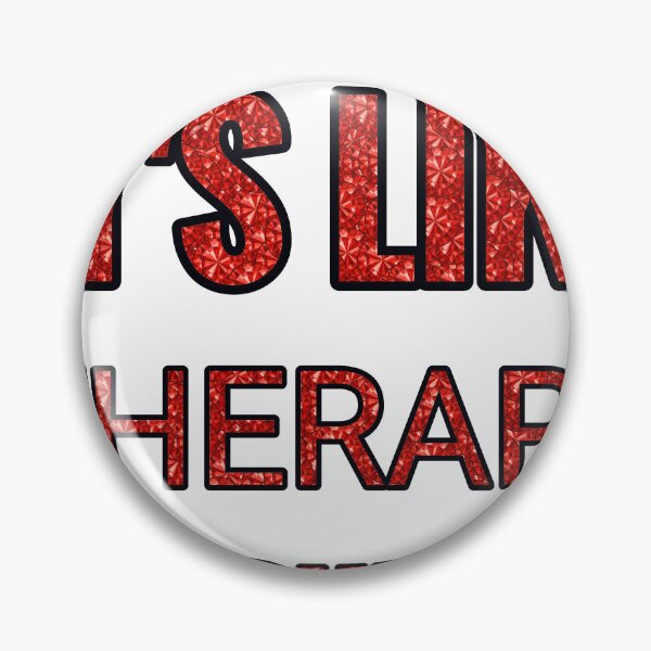 Item preview, Skin Care It'S Like Therapy But Cheaper And Better Red Rhinestone designed and sold by TheIconSmith.
