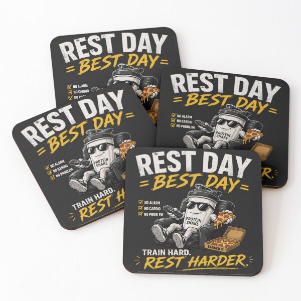 Item preview, Rest Day Best Day Gym Funny Workout Fitness Design designed and sold by Drip5.