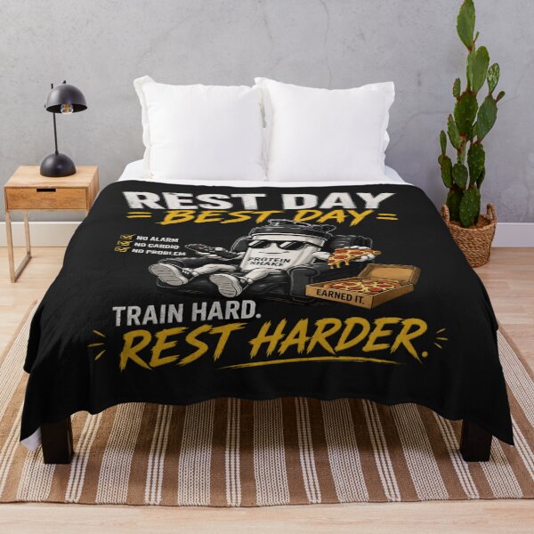 Item preview, Rest Day Best Day Gym Funny Workout Fitness Design designed and sold by Drip5.