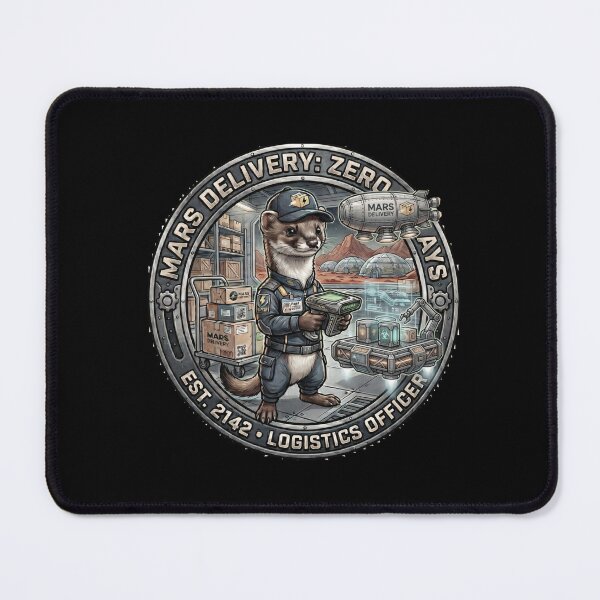 Item preview, Mars Delivery Space Ferret Logistics Officer Badge designed and sold by Omni Craft .