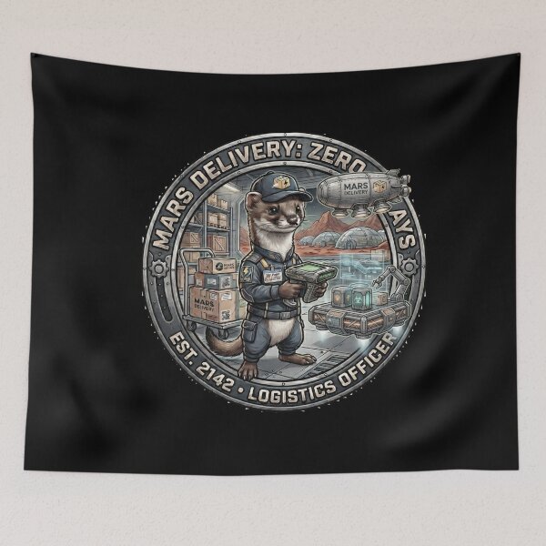 Item preview, Mars Delivery Space Ferret Logistics Officer Badge designed and sold by Omni Craft .