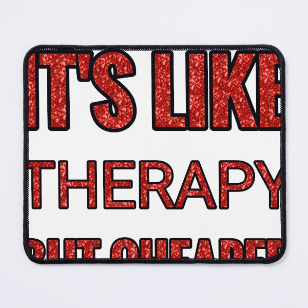 Item preview, Yoga Nidra It'S Like Therapy But Cheaper And Better Red Rhinestone designed and sold by TheIconSmith.