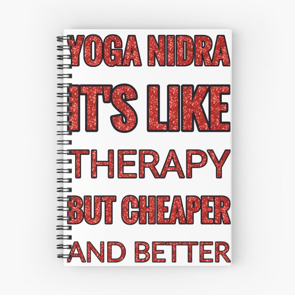 Item preview, Yoga Nidra It'S Like Therapy But Cheaper And Better Red Rhinestone designed and sold by TheIconSmith.