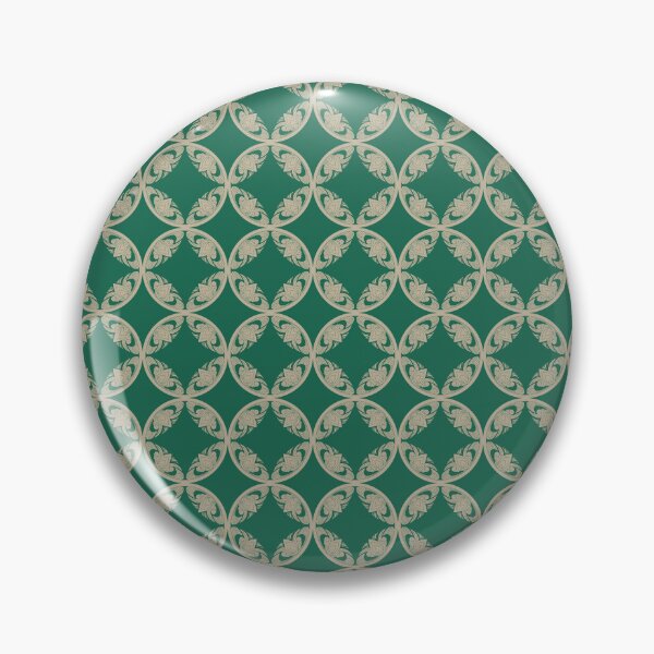 Item preview, Emerald Green and Gold Thai Shippo Pattern designed and sold by Novalgic.